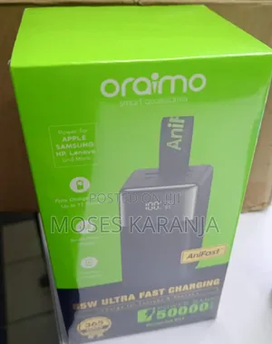 Oraimo 50000mAh 22.5W Fast Charge Power Bank