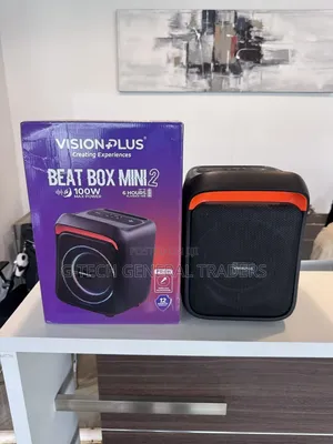 Vision Plus Beat Box Mini 2 Spika Portable na Maikrofoni