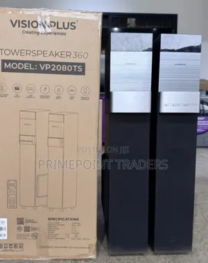 Vision Plus VP2060TS 240W Bluetooth Tower Speaker - Black