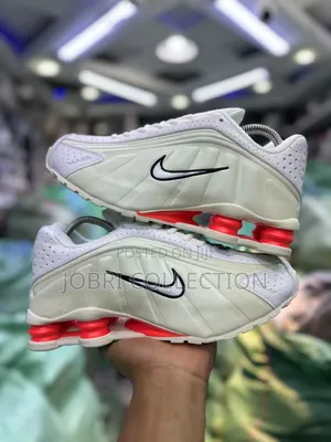 Nike Shox R4 "White Phantom" Leather Sneakers