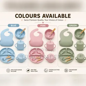 Baby Silicone Feeding Set - Brand New