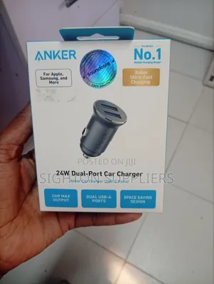 Anker Chaja ya Gari 24W yenye Milango Miwili