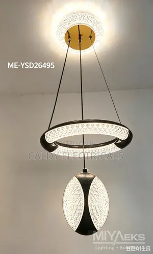 Elegant LED Color-Changing Chandelier
