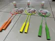Rackets 2 za Badminton + Vitu 3 vya Shuttlecock - 2