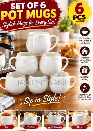Seti ya Mugs 6 za Kupikia Zinazodumu - Mpya Kabisa