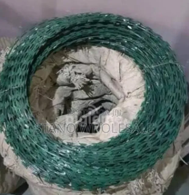 10m Green Razor Wire - 1
