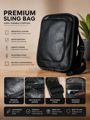 Premium PU Leather Sling Bag