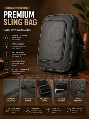 Premium PU Leather Sling Bag