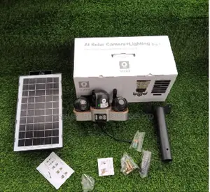 High Performance Triple Lens Solar CCTV - V380 PTZ