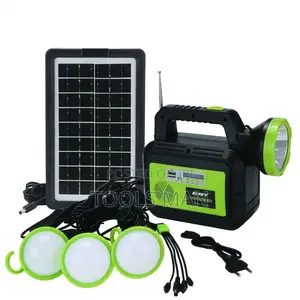 DAT Solar Home Lighting System Kit na Redio ya FM na Chaja ya Simu