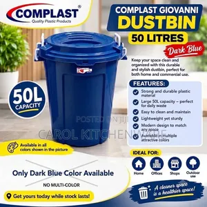 Dustbin ya Complast Giovanni 50L / Ndoo ya Hifadhi