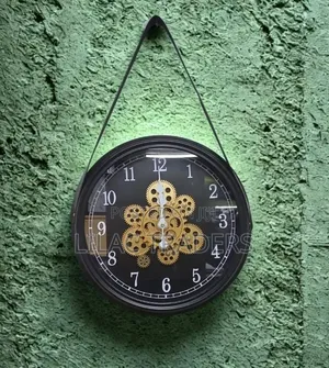 Rotating Gear Wall Clock 32cm