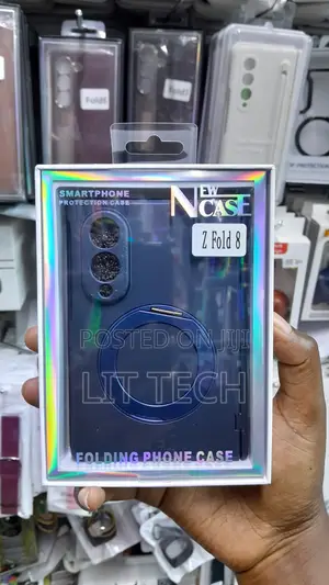 360 Rotating Magnetic Case kwa Galaxy Z Fold 8 - Luxury Slim Matte