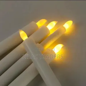 Mshumaa wa LED Usio na Mwako 2-kwa-1 - Nyeupe