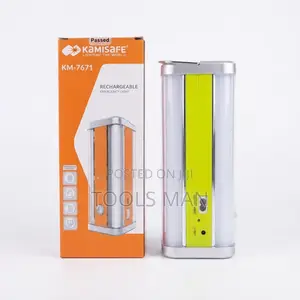 Kamisafe KM-7671 Emergency Lamp ya LED Inachajiwa na Power Bank