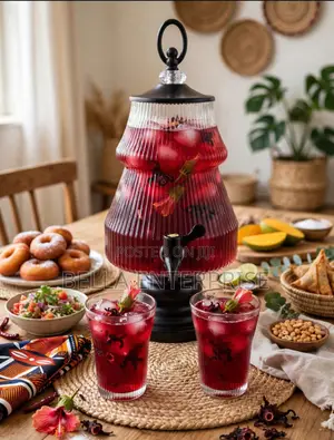 7pcs Kioo cha Kifahari cha Juisi na Vikombe
