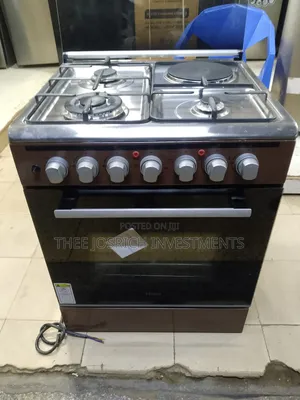 Jiko la Gesi la Haier 60x60 na Oven ya Umeme & Wok Burner