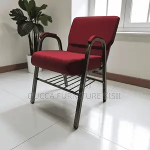 Red Stackable Event Chair with Armrest
