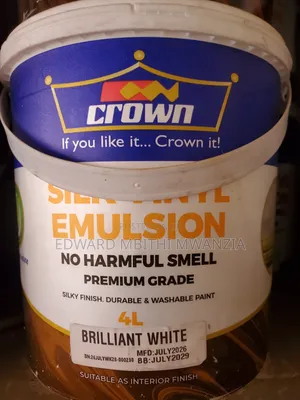Crown Paints Silk Emulsion Paint - White