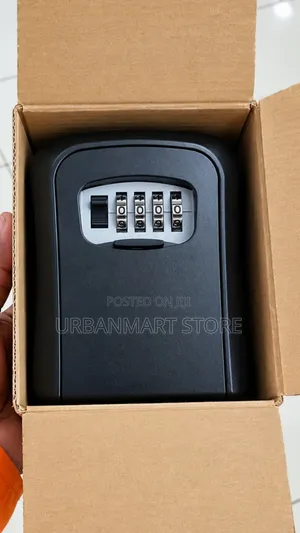 Metallic 4-Digit Combination Key Lock Box