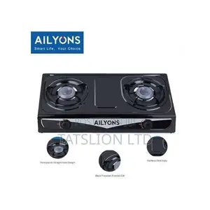 Ailyons Jiko la Gesi la Burner 2 la Chuma cha Kutuo