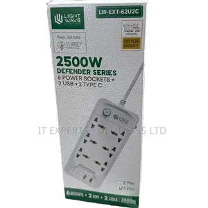Lightwave 6-Way Extension with 2 Type-C & 2 USB Ports