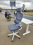 Ergonomic Executive Office Chair with Headrest & Footrest - Grey - 2