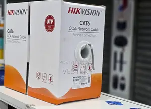 Hikvision 305m CAT6 CCA 75% Copper Cable ya Mtandao