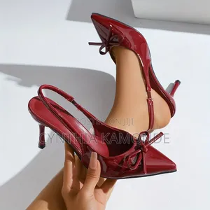 Viatu vya Slingback - Spool Heel Rangi Nyingi
