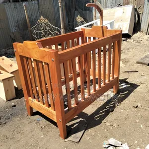 Handcrafted Solid Wood Baby Cot - Brand New