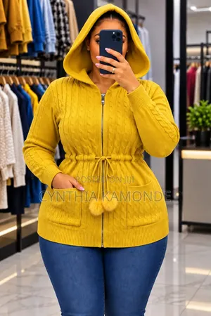 Sweater ya Hooded Zipper - Wanawake