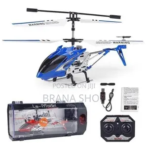 Helikopta Ndogo ya RC ya Channel 3 na Gyro - Bluu