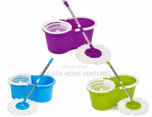 Microfiber Spin Mop na Seti ya ndoo na Refill ya ziada