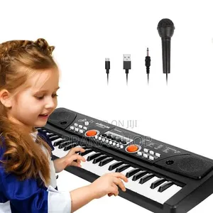 Kids 49-Key Electric Piano Keyboard with Microphone