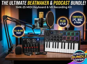 Music Producer Bundle: Keyboard, Mic, Soundcard, Stand