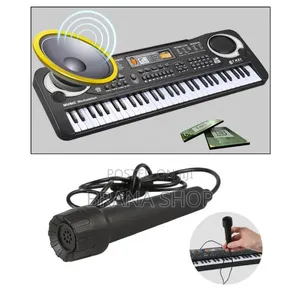 61 Keys Kids Electronic Piano Keyboard with Karaoke Microphone
