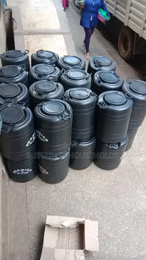 50 Litre Black Plastic Water Tank