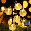 Solar Powered Outdoor String Lights - 12M, 100 Bubble Balls - 1