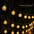Solar Powered Outdoor String Lights - 12M, 100 Bubble Balls - 2