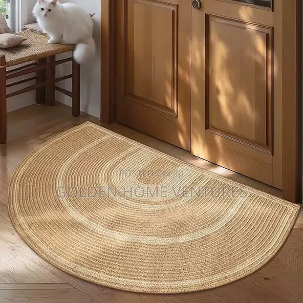 Handwoven Natural Jute Door Mat Rug 50x80cm - 1