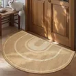 Handwoven Natural Jute Door Mat Rug 50x80cm - 1