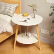 2-Tier Minimalist Nordic Round Side Table - 1
