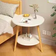 2-Tier Minimalist Nordic Round Side Table - 4