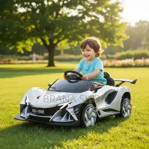 KD-1668 Grey Kids Electric Ride-on Car - Lamborghini Style