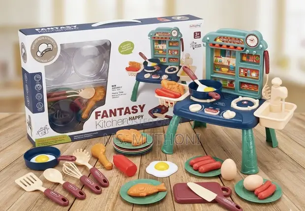 Toddler Fantasy Kitchen Playset na Vifaa - 1