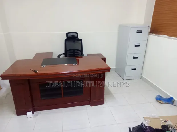 Executive Desk 1.8 Meter - Mahogany Brown Office Desk - 1