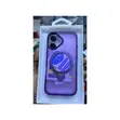 Kifaa cha iPhone 17 chenye Pete ya Kusimama ya Sumaku na Kinga za Kamera - Zambarau - 2