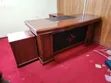 Executive L-Shaped Desk - Kahawia Mshikamano na Upande - 2