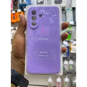 Samsung A57 Original Premium Silicone Heavy Duty Back Cover - Purple