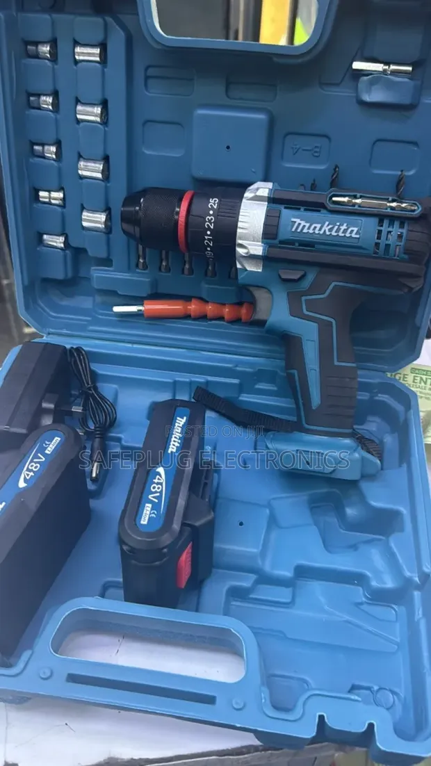 Makita 48V Heavy Duty Cordless Power Drill na Vifaa - 1